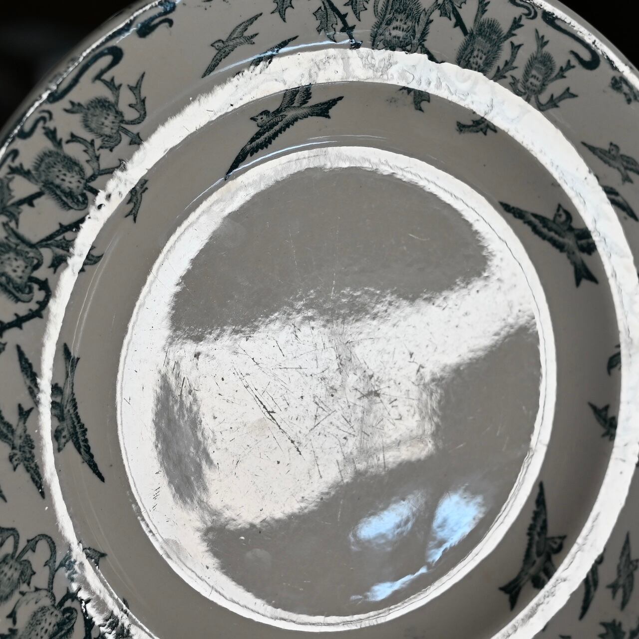 専用❣️レア フランスアンティーク longwyレリーフデザインが美しいプレート 専用❣️レア フランスアンティーク longwyレリーフデザインが美しい