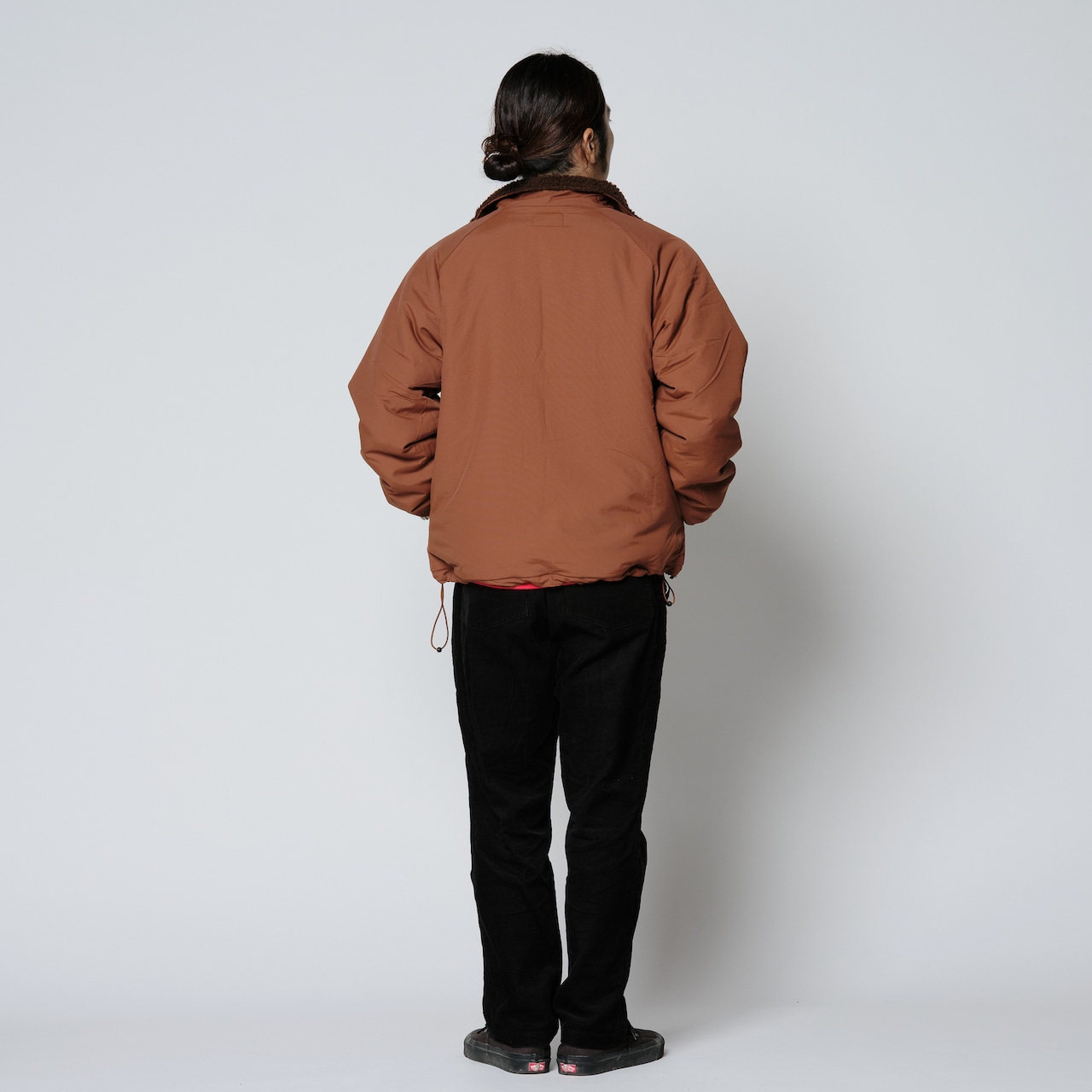 再発売【12/13(土)】【DARGO】 "NYLON & BOA" Reversible Jackets(CINNAMON BROWN)