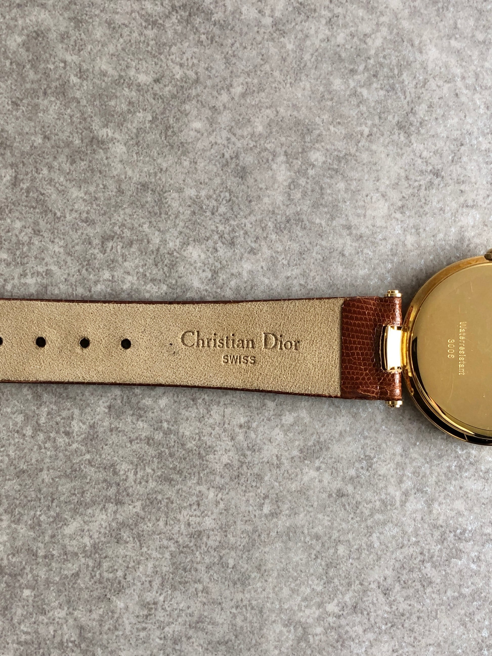 Christian Dior 腕時計　ゴールド CHRISTIAN DIOR Octagon Watches 25.154 Gold Plated/Gold Plated mens
