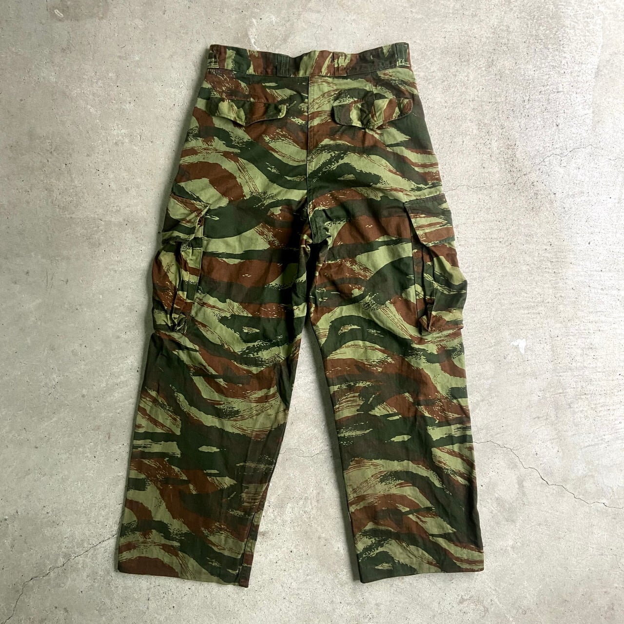 70年代 フランス軍 リザードカモ M-47 カーゴパンツ メンズW33 古着 