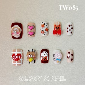 TW085 ネイルチップ サイズXS/S/M