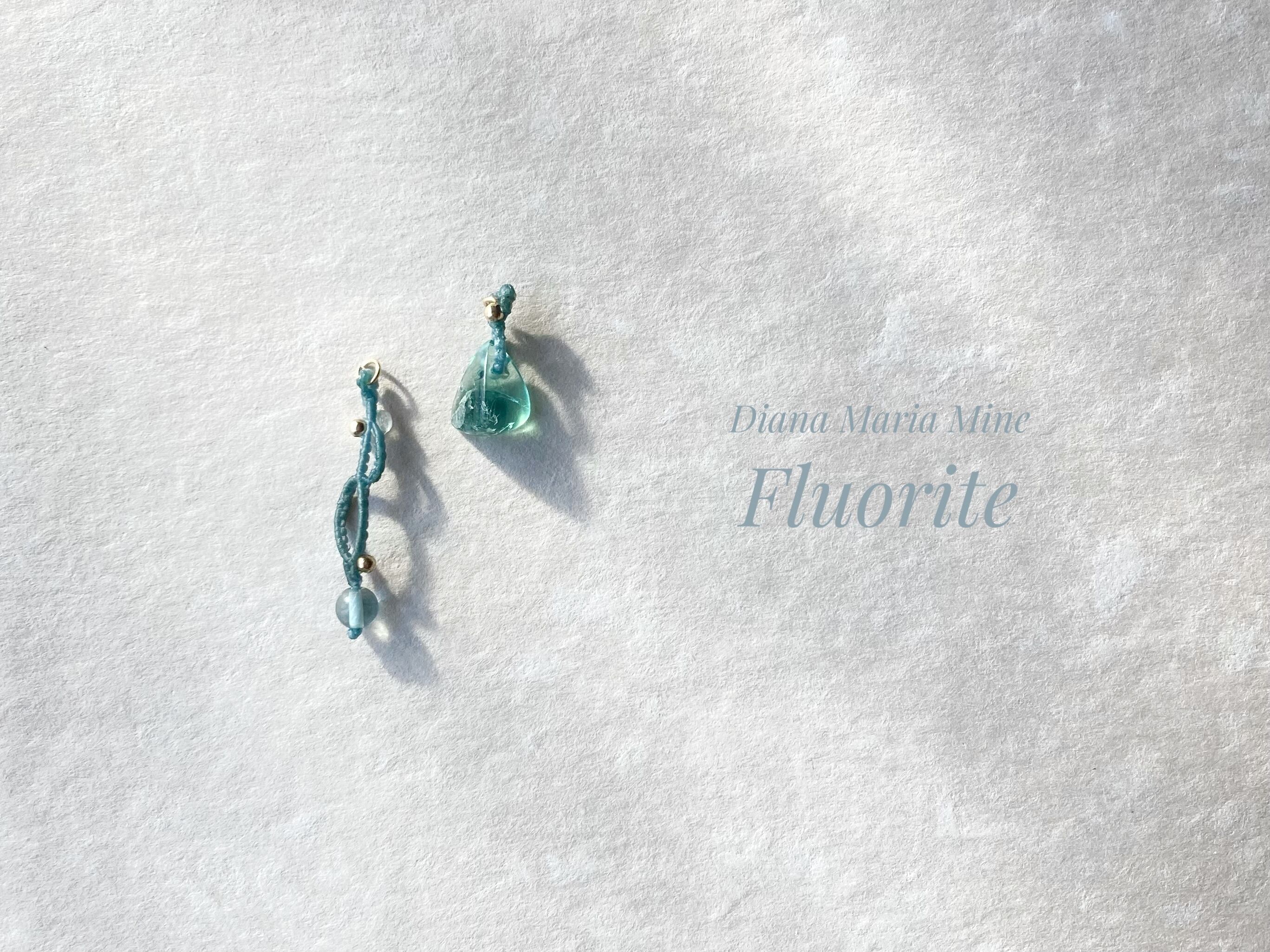 ダイアナマリア産フローライト macrame earrings