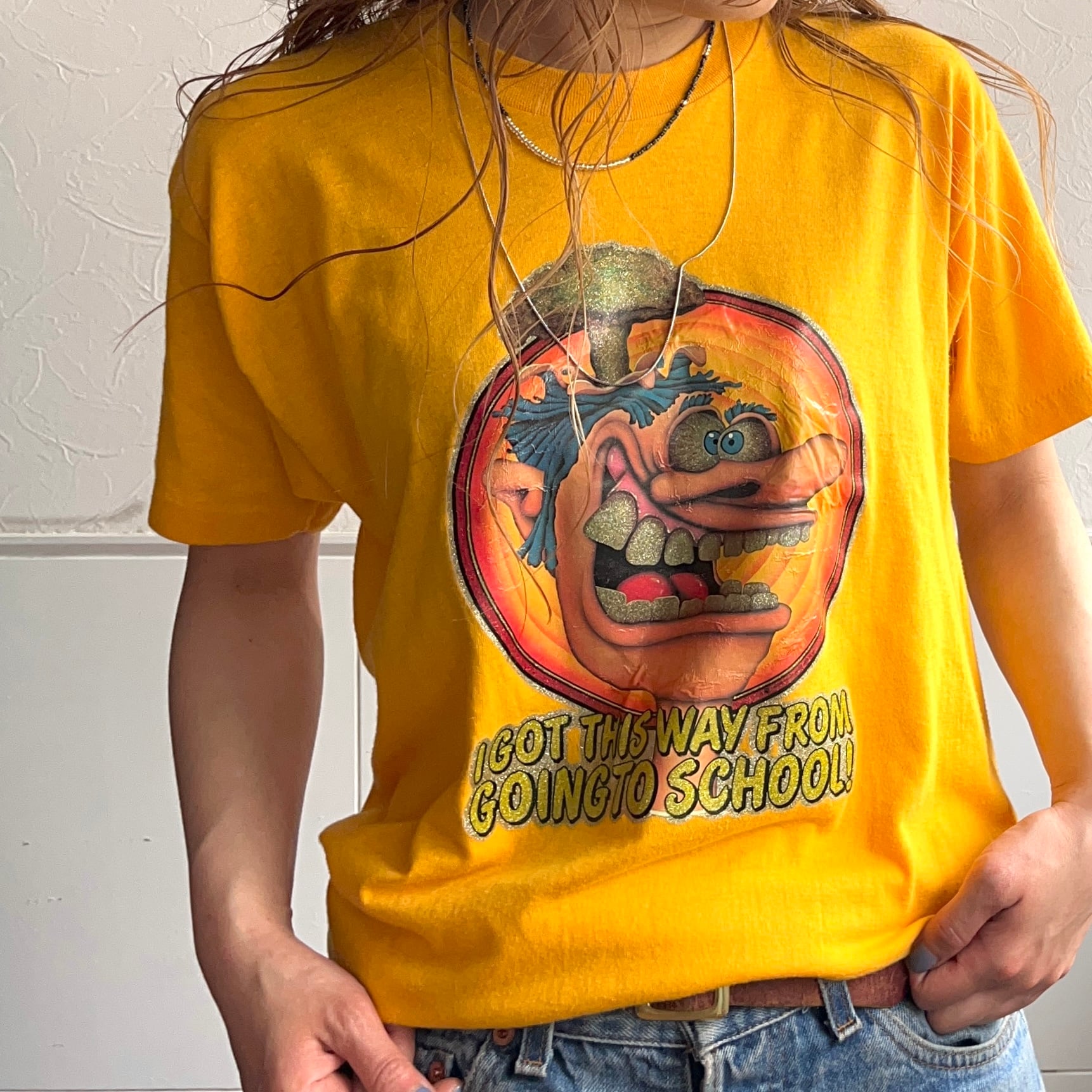 Hanes 筋肉プリント Tシャツ L42-44 80s 80s Hanes プリントTシャツ | LITTLE GO