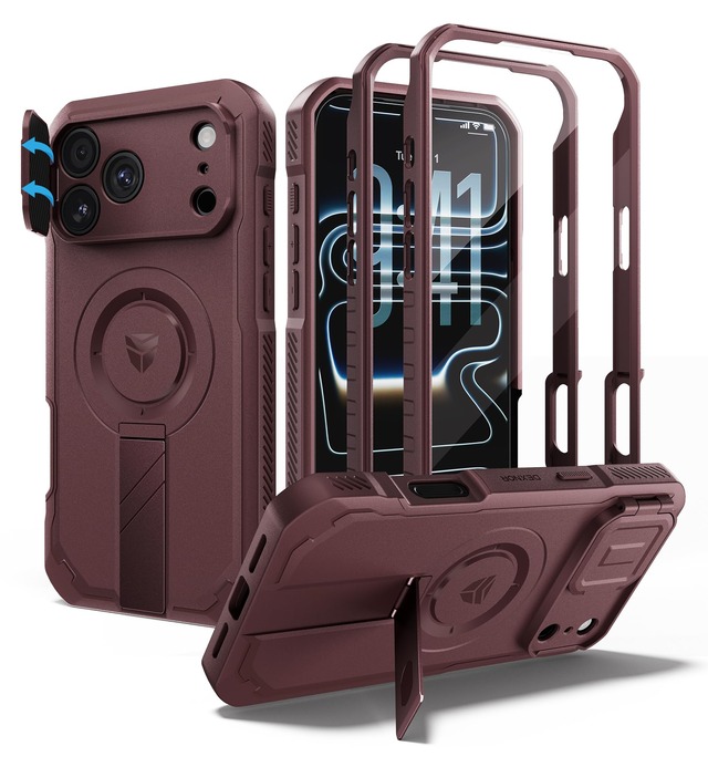 Dexnor iPhone 18 Pro Max/17 Pro Max 用ケース [MagSafe対応] - レッド