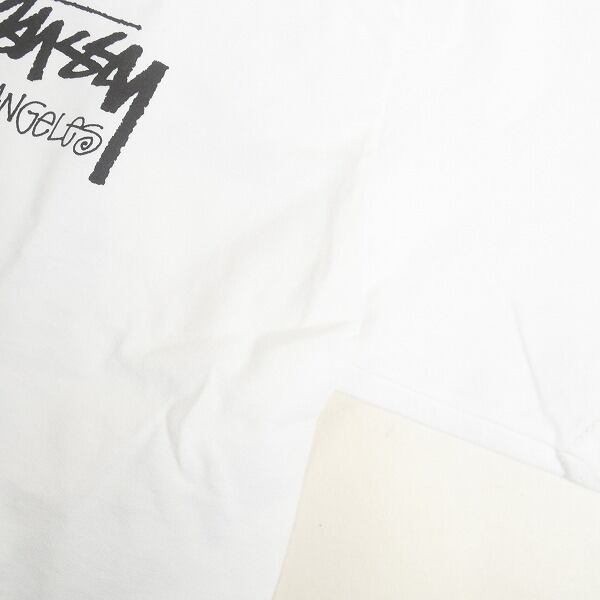 Size【M】 STUSSY ステューシー STOCK LOS ANGELES TEE WHITE LA限定T