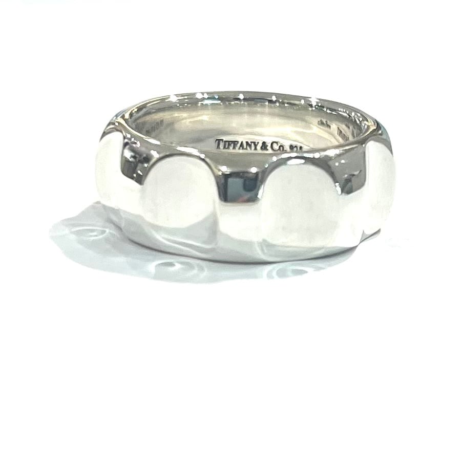 TIFFANY&CO.】【15.5号】2281 光を放つグルーヴ ワイドリング 15.5号