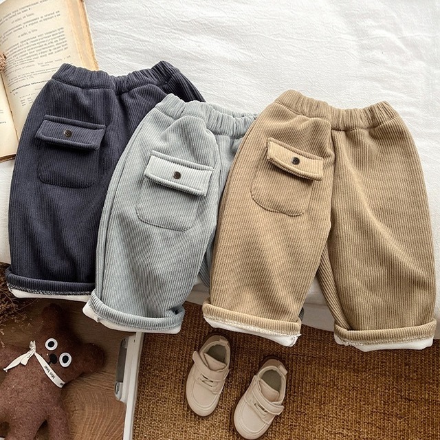 【冬作】コーデュロイボア ボトムス or犬柄 シャツ