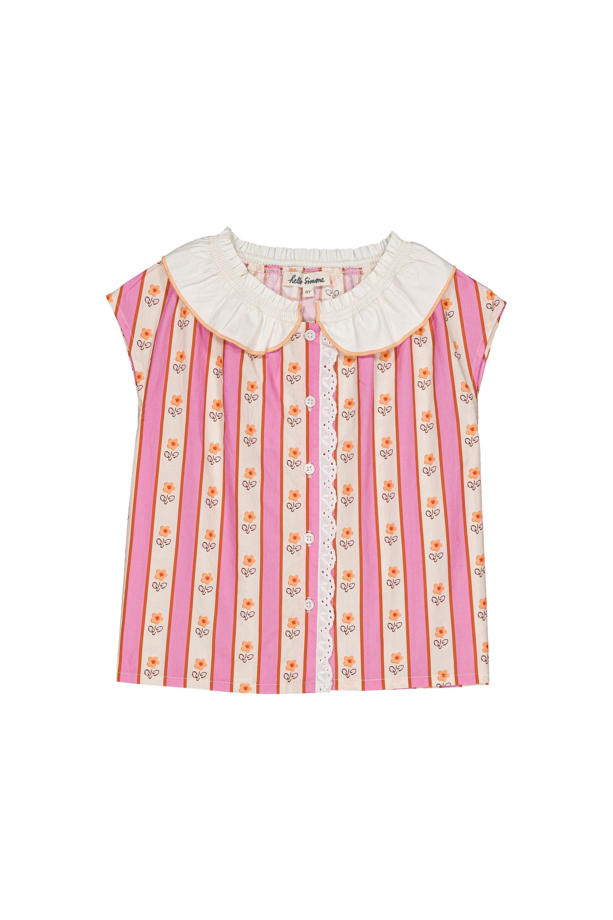 【26SS】hello Simone(ハローシモーヌ)Camille blouse Ramatuelle(3y/4y/6y/8y/10y/12y)ブラウス 花柄