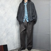 black silk blouson
