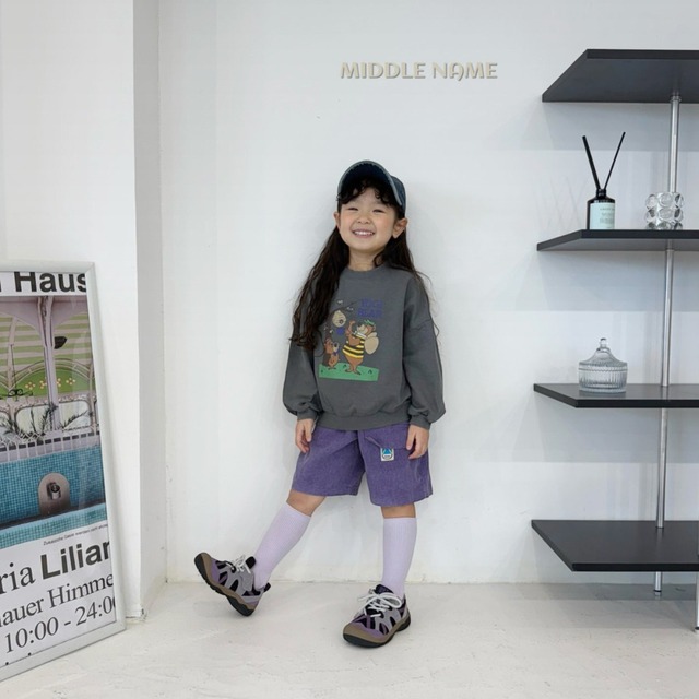 《送料無料》予約:ピッグポケットバミューダパンツ【MIDDLENAME】※ジュニアサイズ