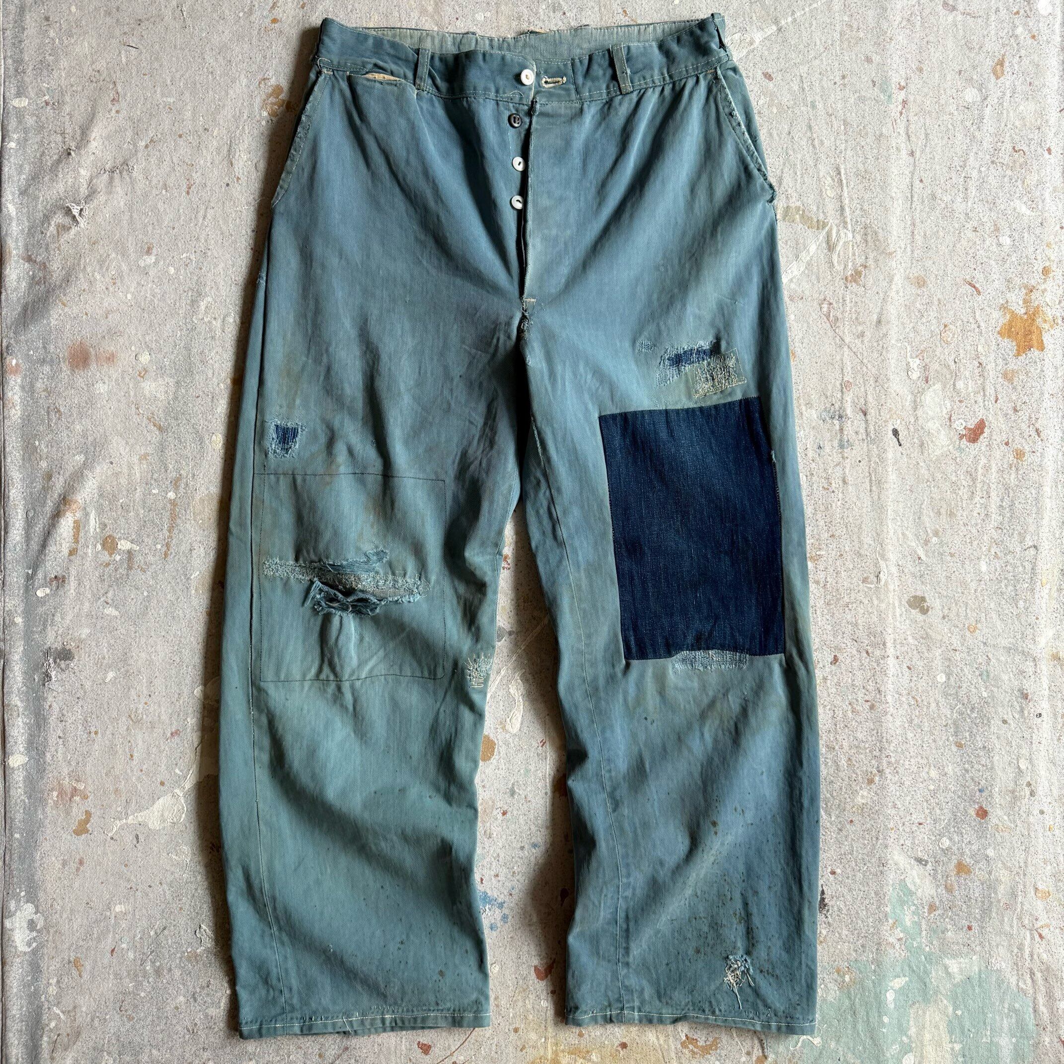 1940~50s 襤褸 Work Pants W33L28 Z229