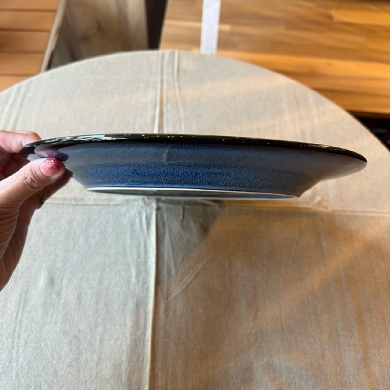 シャロン プレート  25㎝　2Color　ブルー　ブラウン　プレート　大皿　中皿　Plate