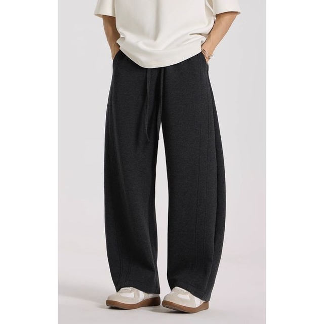 Drawstring Wide Long Pants ◇2color H0955