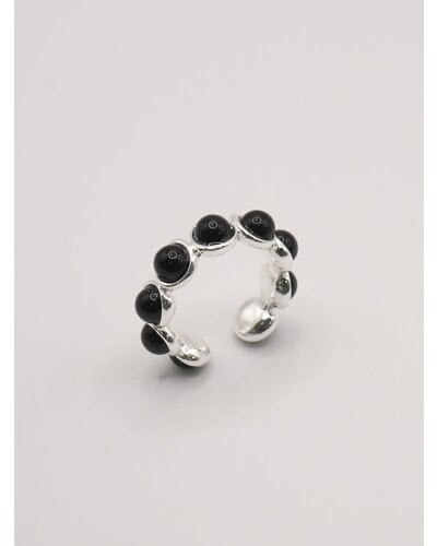 【CHIGNON】[0055-345SH] 9オニキスリング