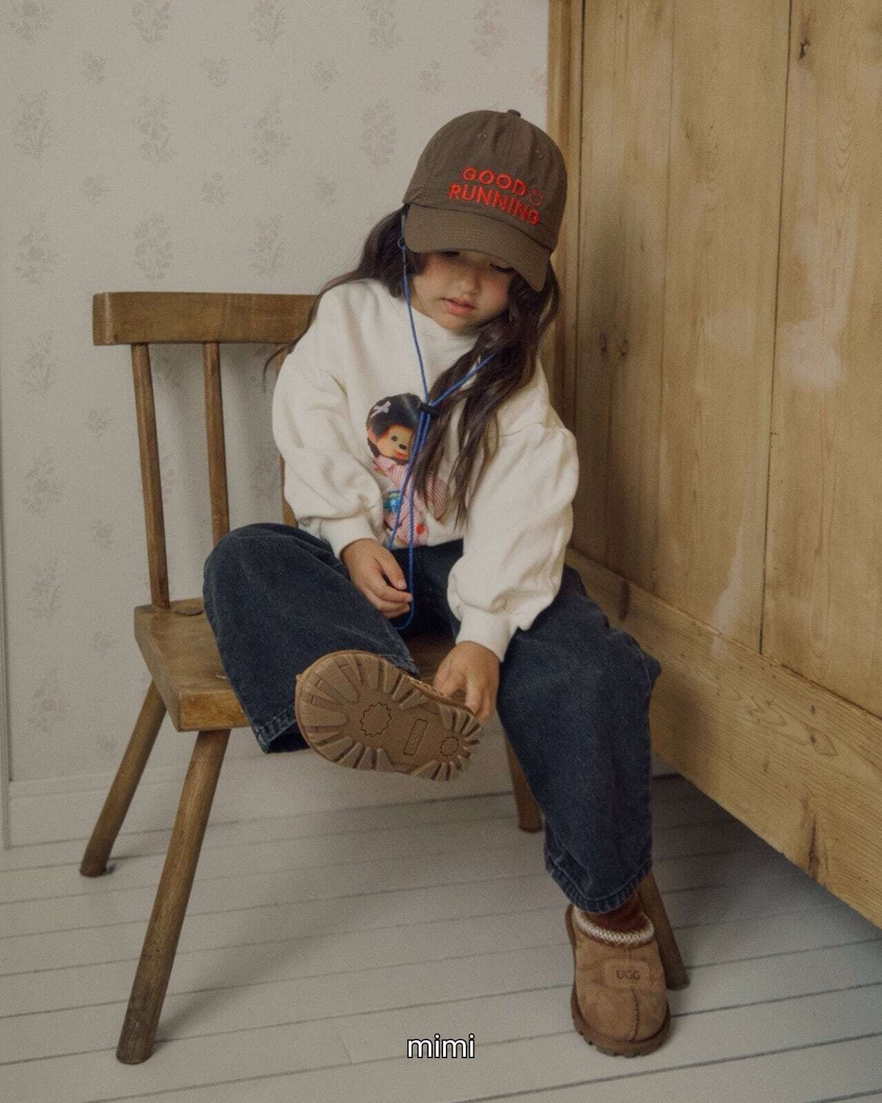 韓国子供服 / 26Autumn / 〖取寄〗By MiMi / スタンプデニムパンツ / キッズ服 / ジュニア服*XS~XXL*