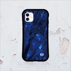 iPhoneケース サファイア 9月誕生石｜天然石柄スクエア型 GEM077