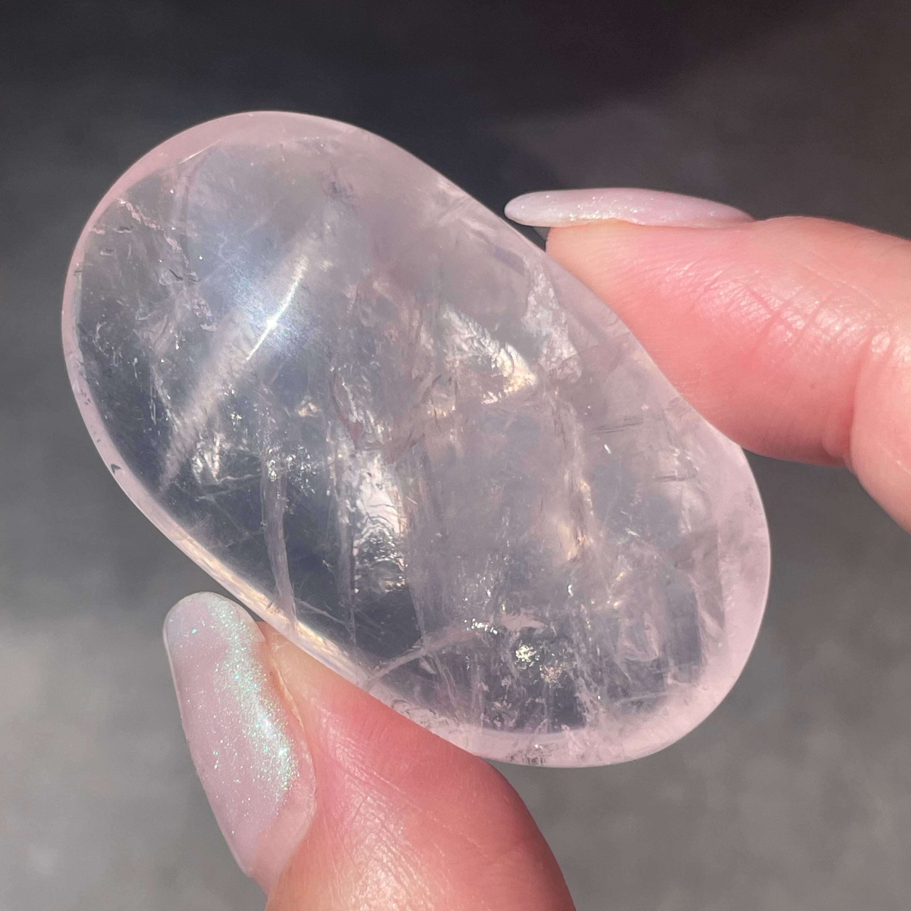 モザンビーク産♦︎Rose Quartz ローズクォーツ|palm パーム|天然石