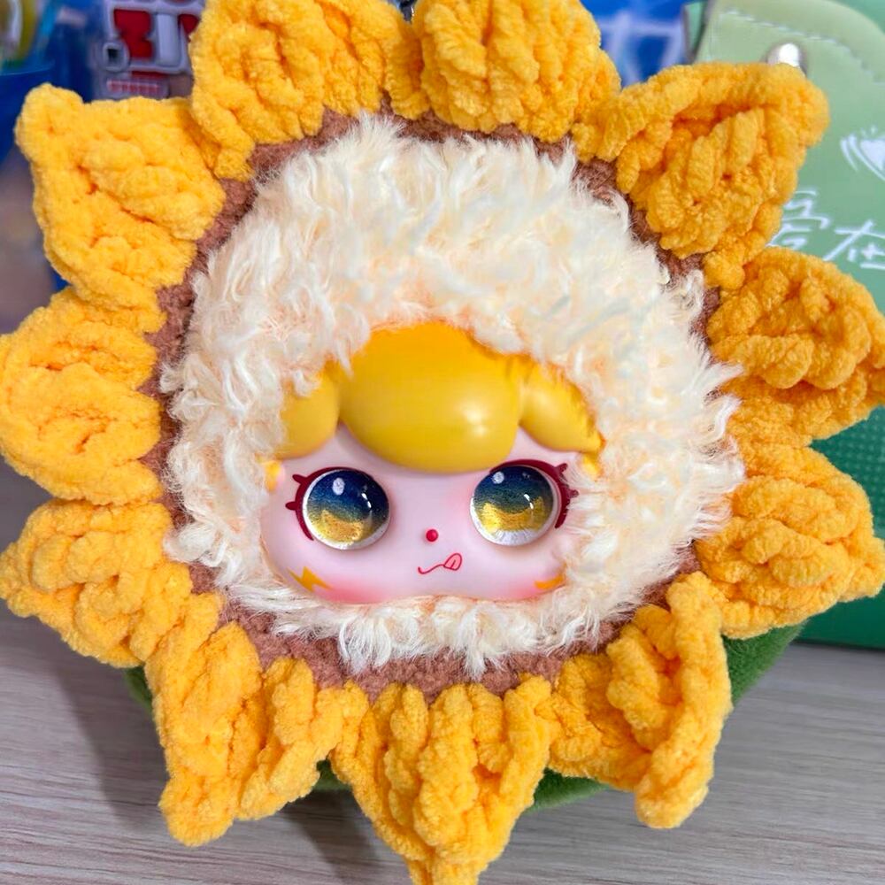 わかめごはんページ　ちびぐるみ　ぬい服　帽子　バッグ　ひまわり　３セット 推し活アイテム 撮影用アイテム 向日葵 ひまわり 着ぐるみ ぬい服