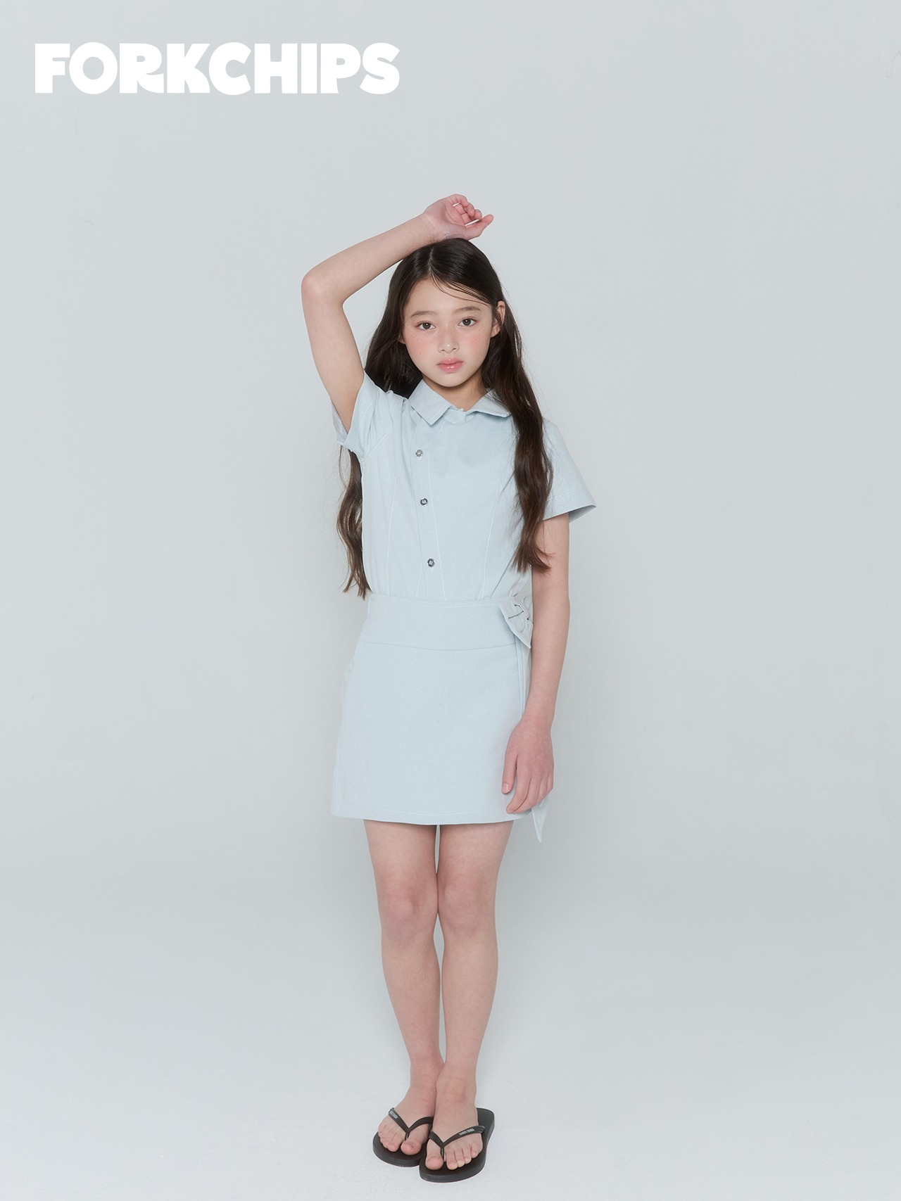 [FORKCHIPS] 버디데님셔츠 (JS/JM/JL/JXL) / [포크칩스] 버디데님셔츠 (JS/JM/JL/JXL)
