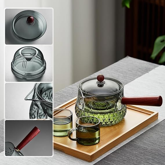 ポカロティー 横手急須 耐熱ガラス ティーポット 360 kyusu teapot