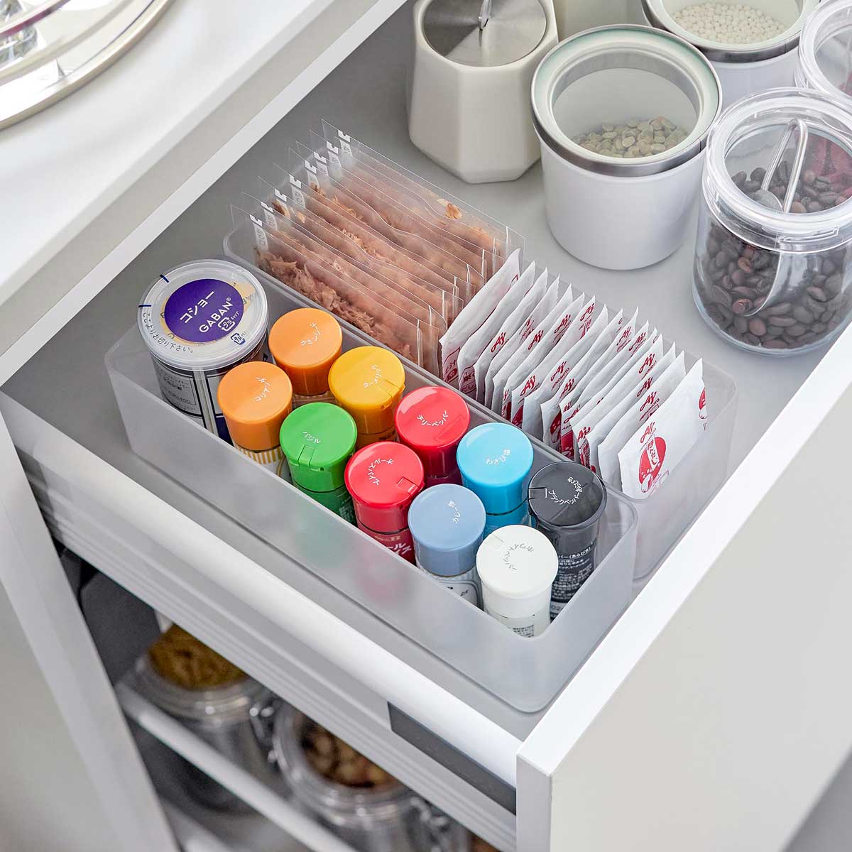 小物収納ケース 山崎実業 tower タワー 縦横重ねられる引き出し