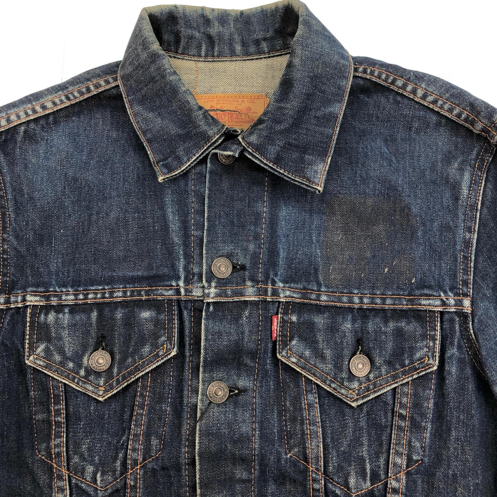 LEVI'S リーバイス 60年代 USA製 70505 4th BIG E 不均等V ボタン裏