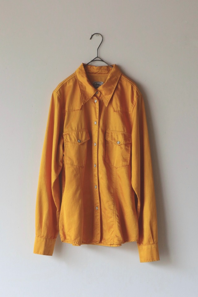 Euro shiny snap western shirt