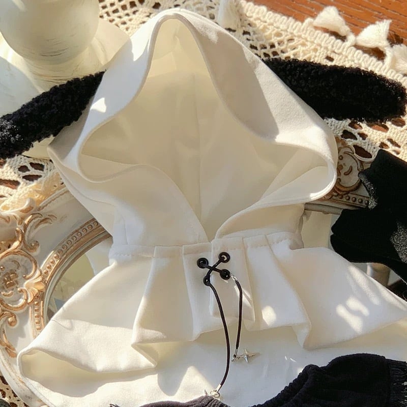 20cmぬい服】黒シープシスターコーデ 着せ替えぬいぐるみ 棉花娃娃用お