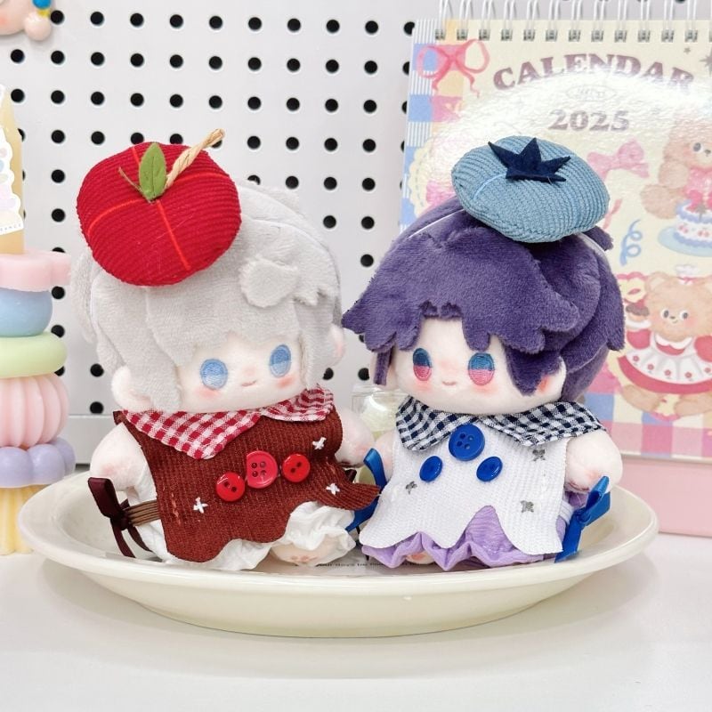 10cmぬいぐるみ用 ケーキ トップス+ベスト+ヘアアクセサリー 可愛い