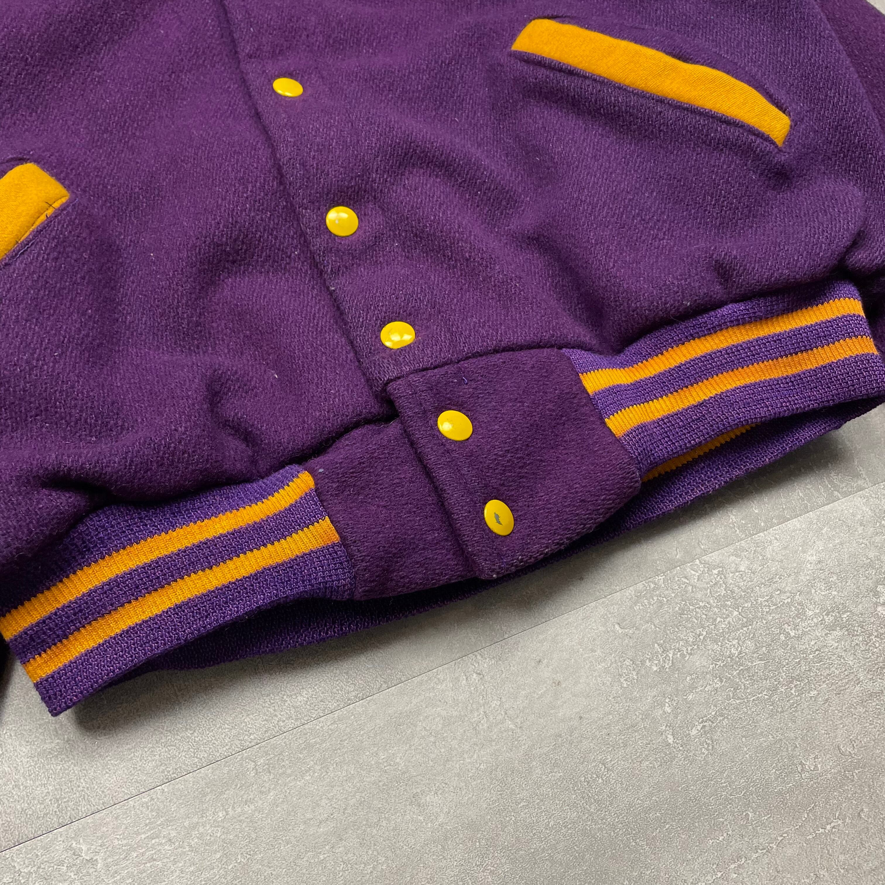 M》 ALVIN ワンポイント スタジアムジャケット USA製 80年代〜 vintage