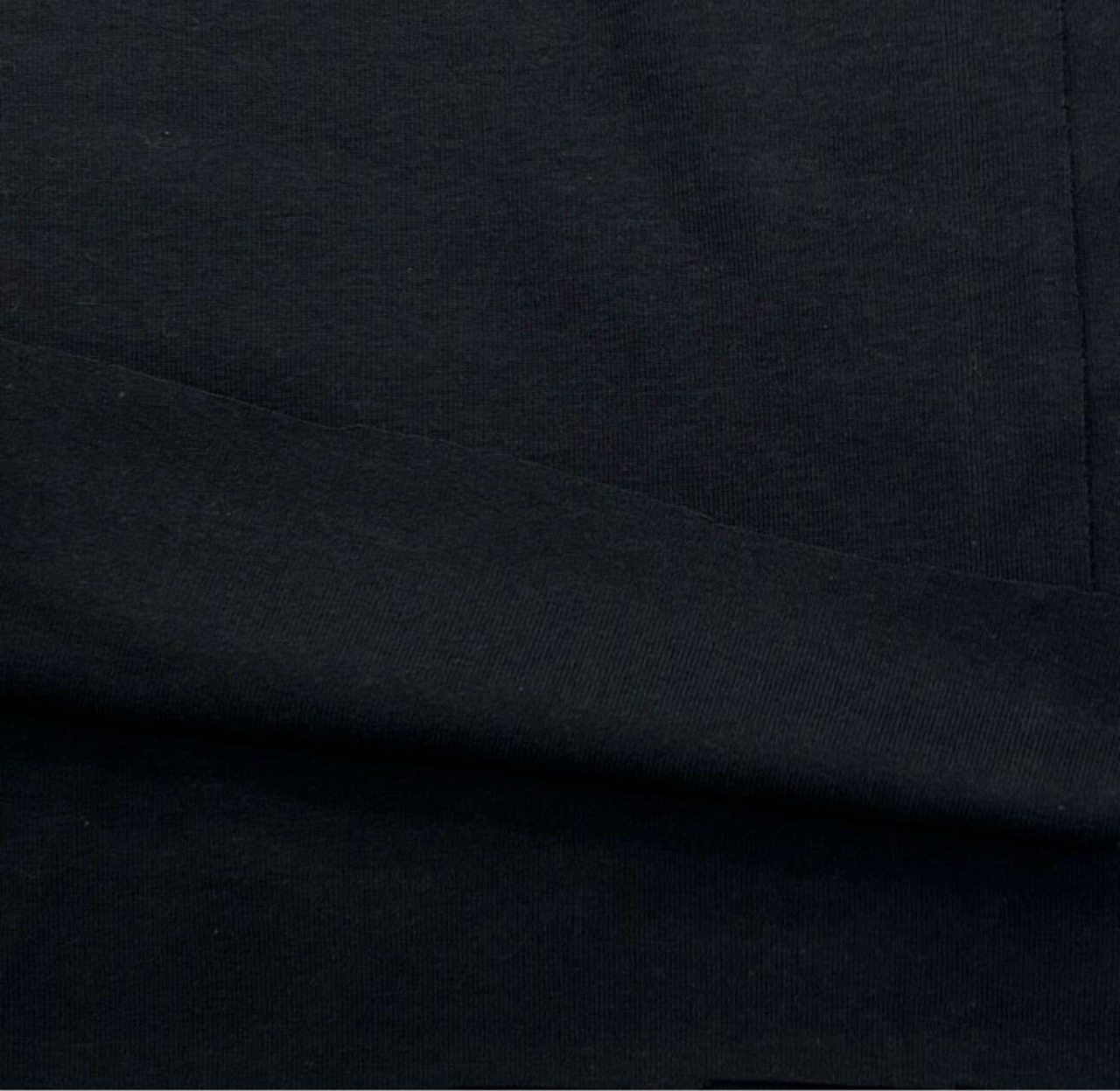 ★TC004◆2m◆SALE◆綿100%フライスニット生地◆ブラック