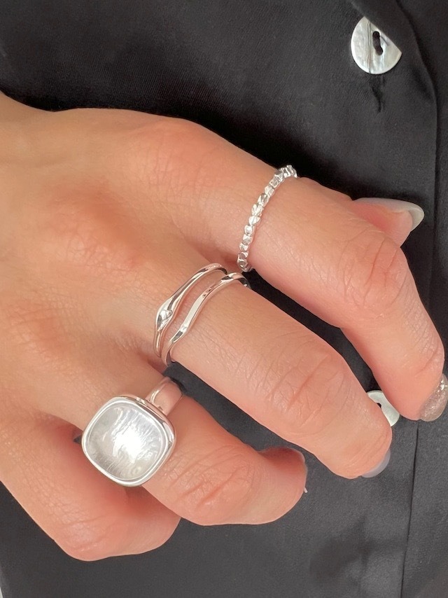 S925 2SET nuance simple ring (R97)