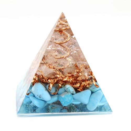 ミニピラミッド型オルゴナイト ターコイズ