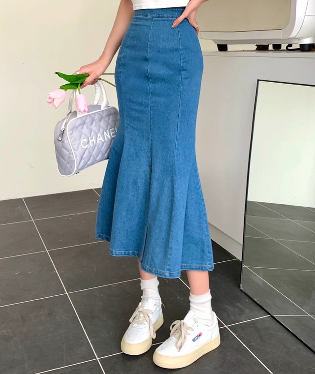 142cm〜　スキニーガイ薄手スカート