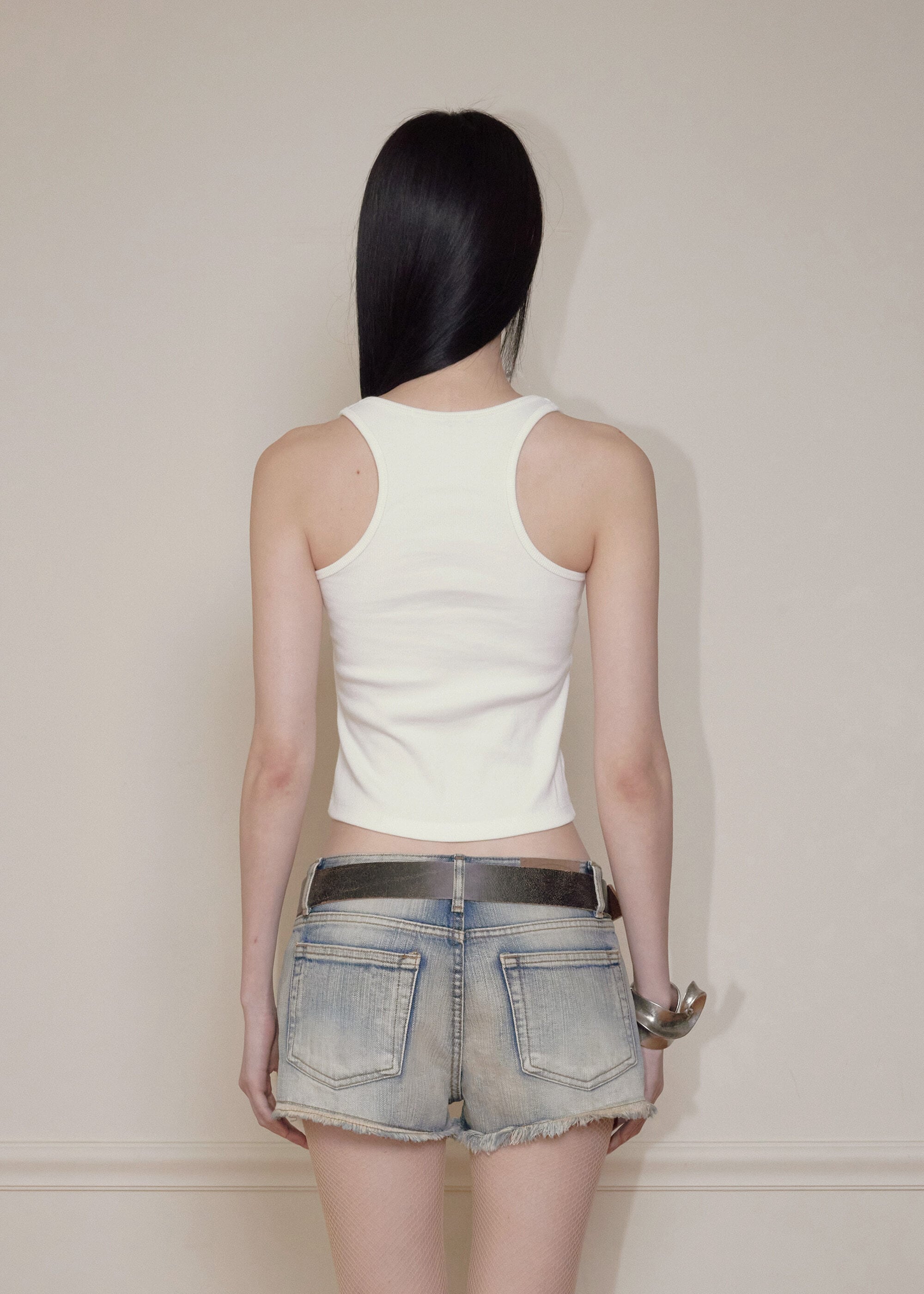 BOHEMSEO] JEWEL TANK TOP, IVORY 正規品 韓国ブランド 韓国通販 韓国