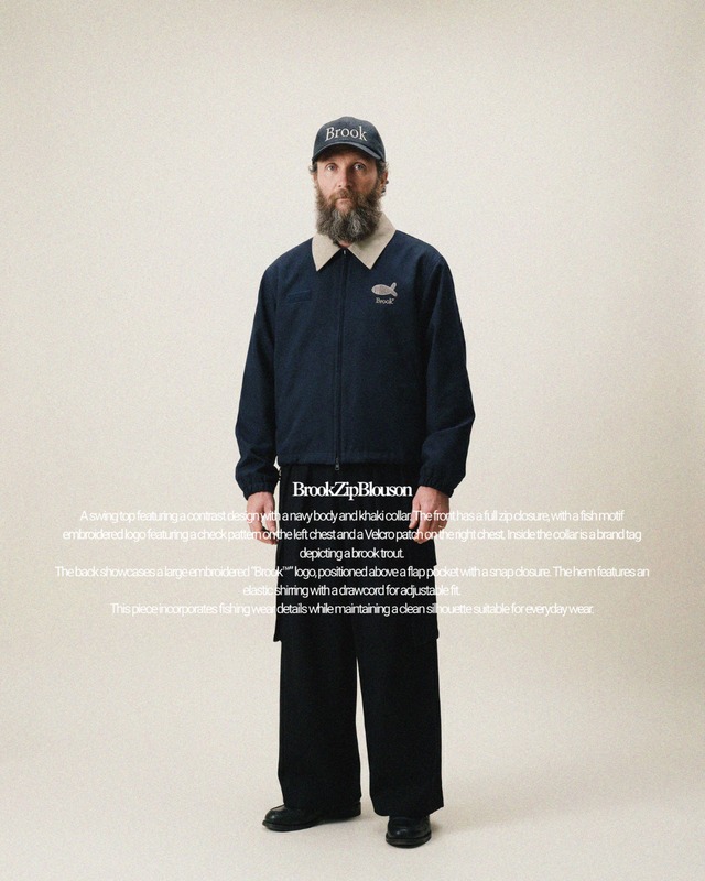 Navy) Brook Zip Blouson