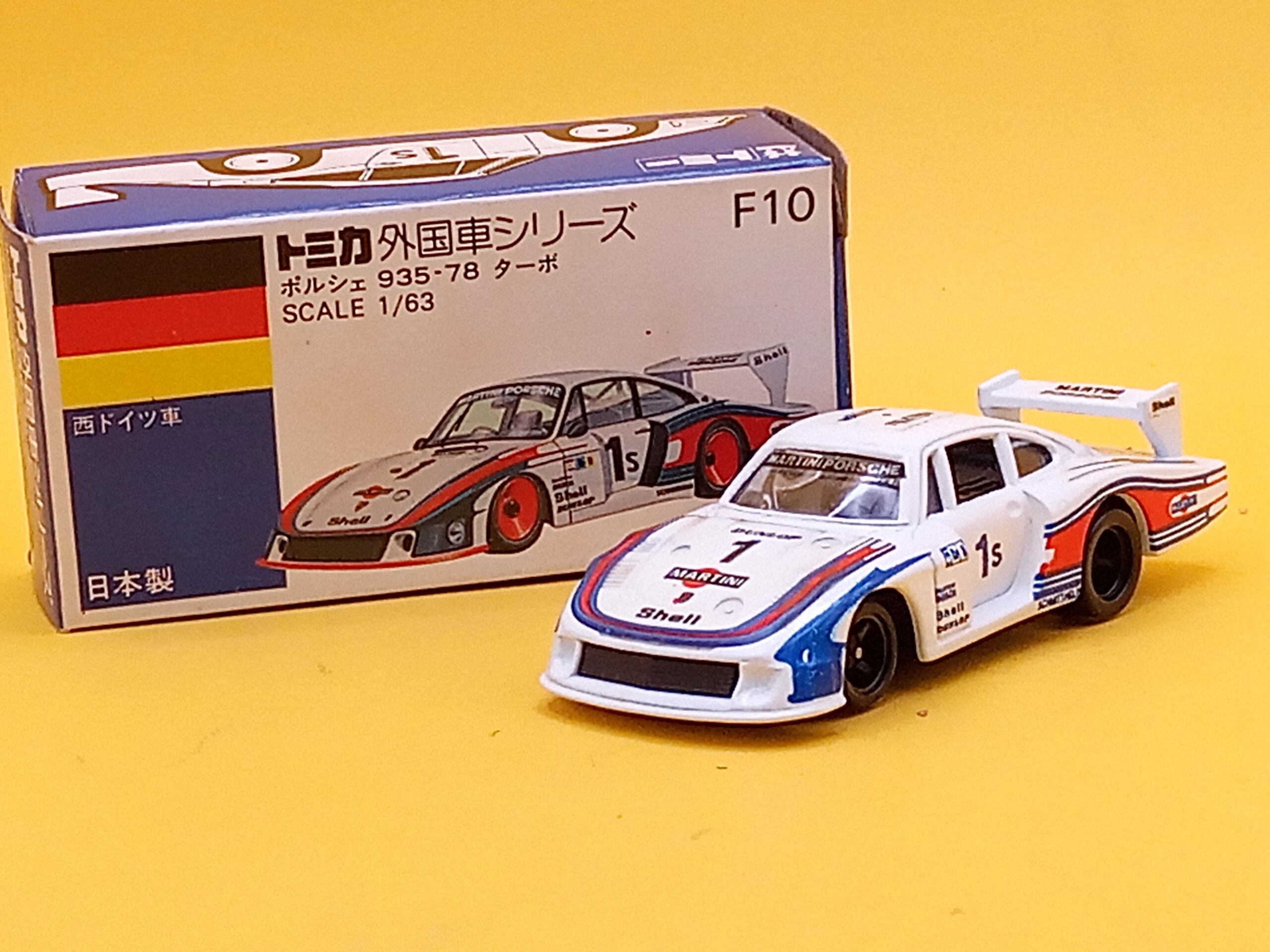 希少☆日本製 トミカ F10 PORSCHE ポルシェ 935-78 ターボポルシェ