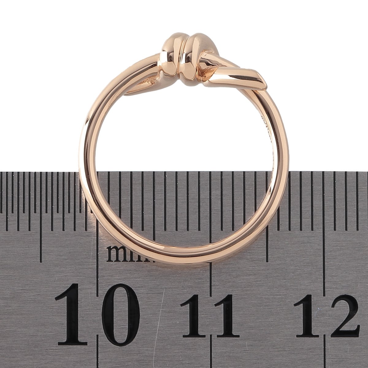 ティファニー ノット リング 約7.5号 Au750PG 新品仕上げ済 TIFFANY 