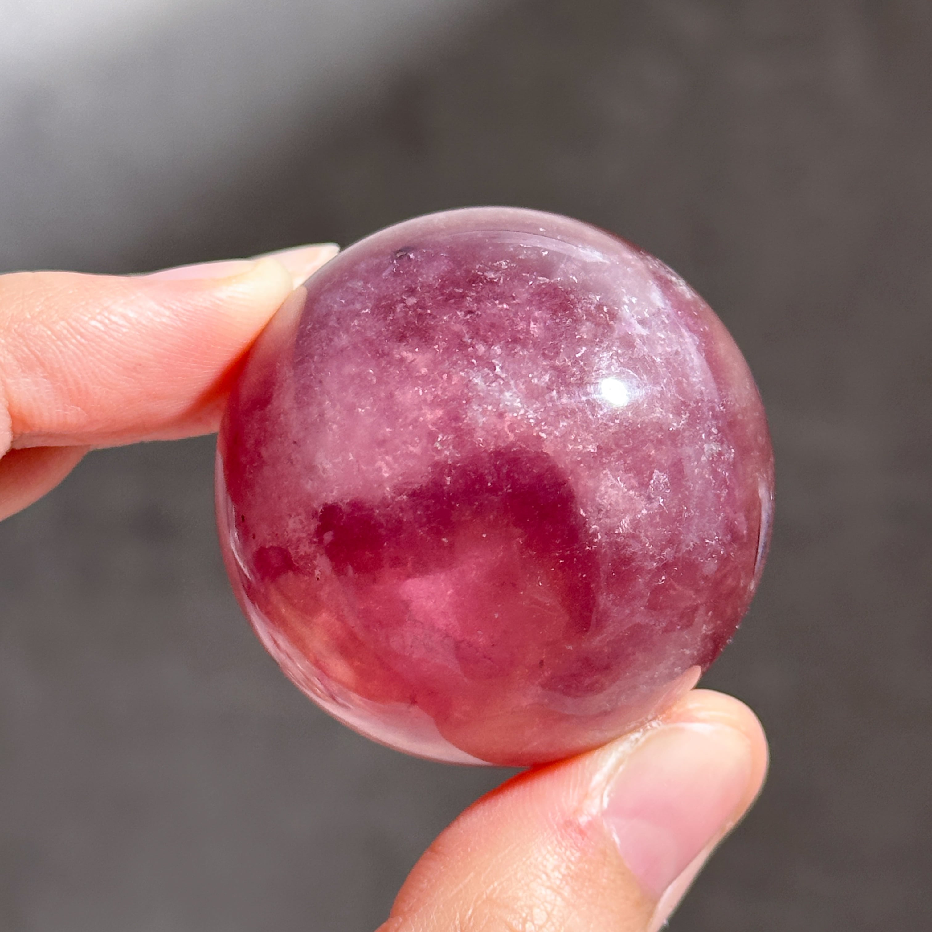 レインボーフローライト スフィア（丸玉)01◇ Rainbow Fluorite Sphere