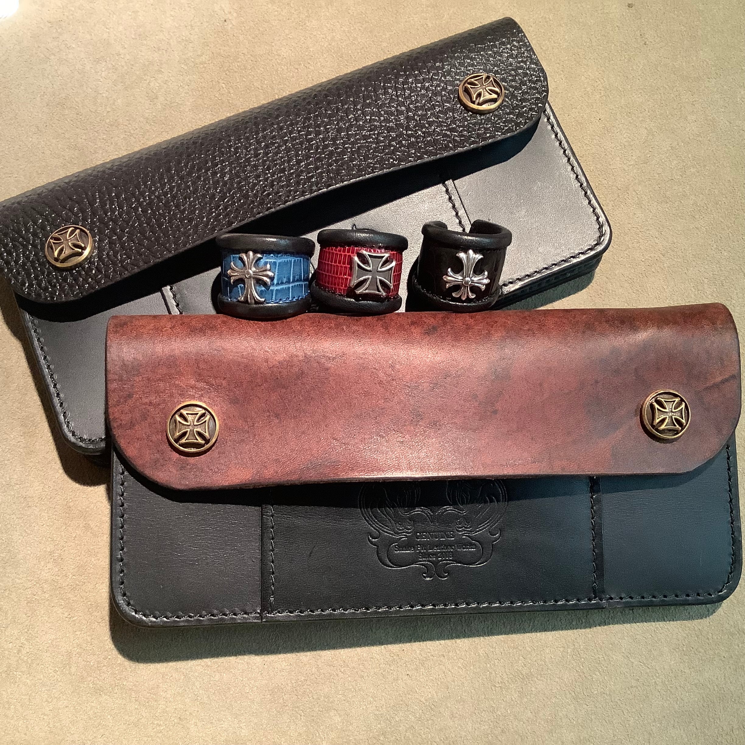 ☆ レザー バングル leather 9miles snake ☆ レザー バングル leather 9miles snake - メルカリ