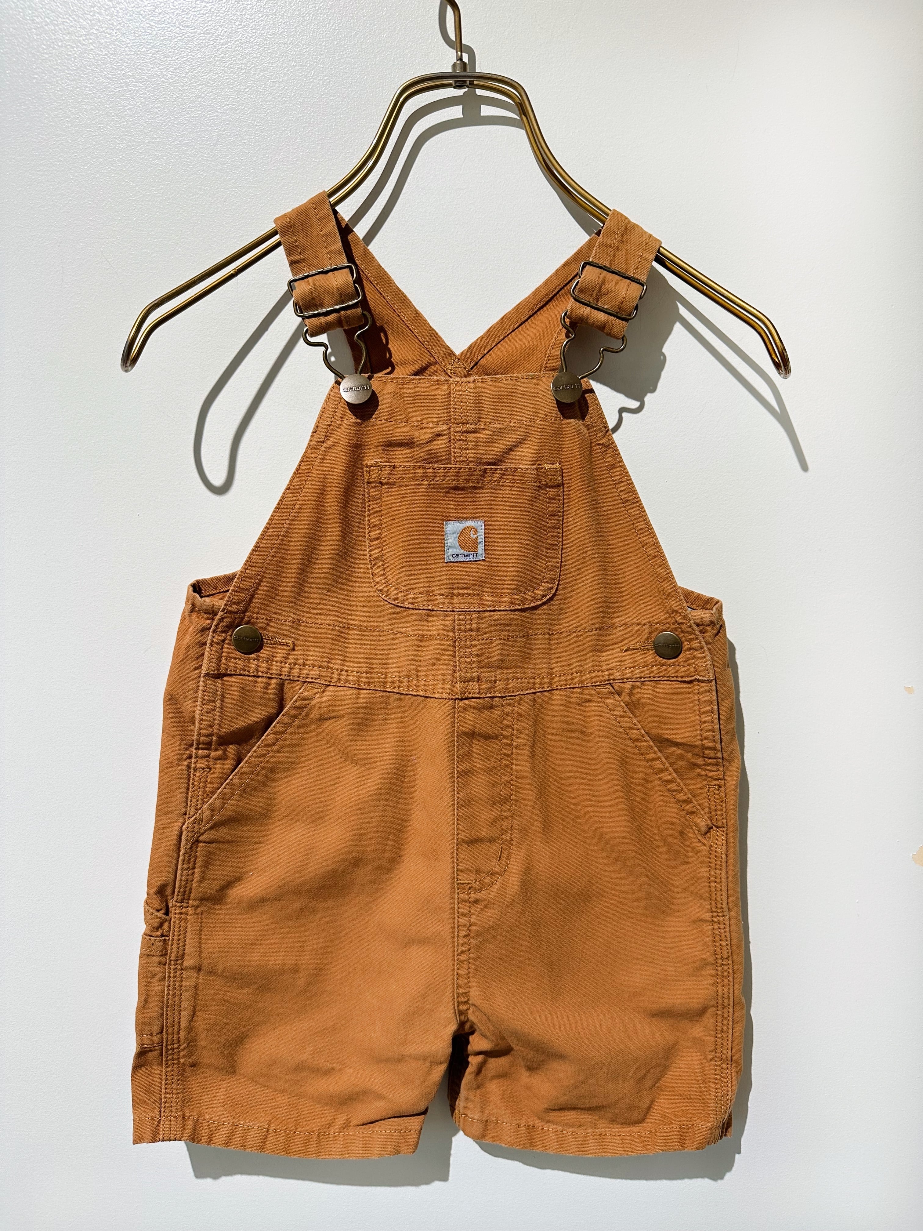 (KD542)90-95cm KIDS Carhartt half length overalls