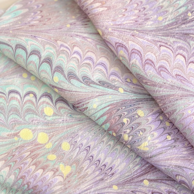 正絹紋織り帯揚げ〈fairy dust〉「藤翠香」リバーシブル