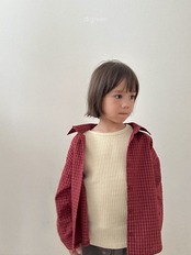 韓国子供服 / Digreen / 26Autumn / picnic check shirt / 長袖Tシャツ *S~ＸXL*