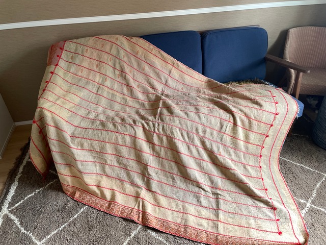 インド　ビンテージラリーキルト　カンタyrst