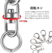 キーホルダー金具 40個入り回転カン付き ハンドメイド キーリング アクセサリー DIY 手芸用品 パーツ ゴールドシルバー