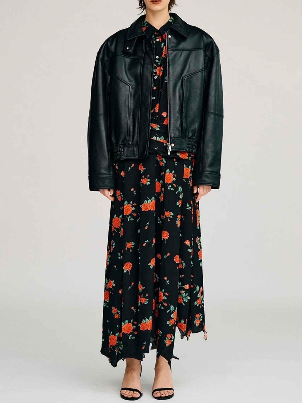 【26AW | WOMEN】PRANK PROJECT プランクプロジェクト / レザーブルゾン / Tuck Pocket High-Neck Leather Blouson  31262215602 - 3