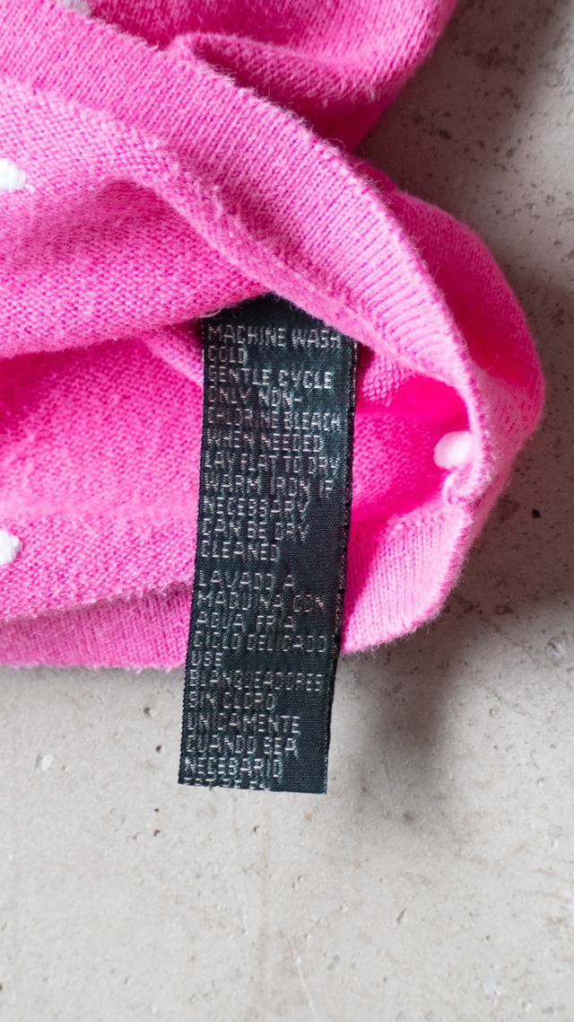 "LAUREN RALPH LAUREN" 1990s Dots boatneck knit