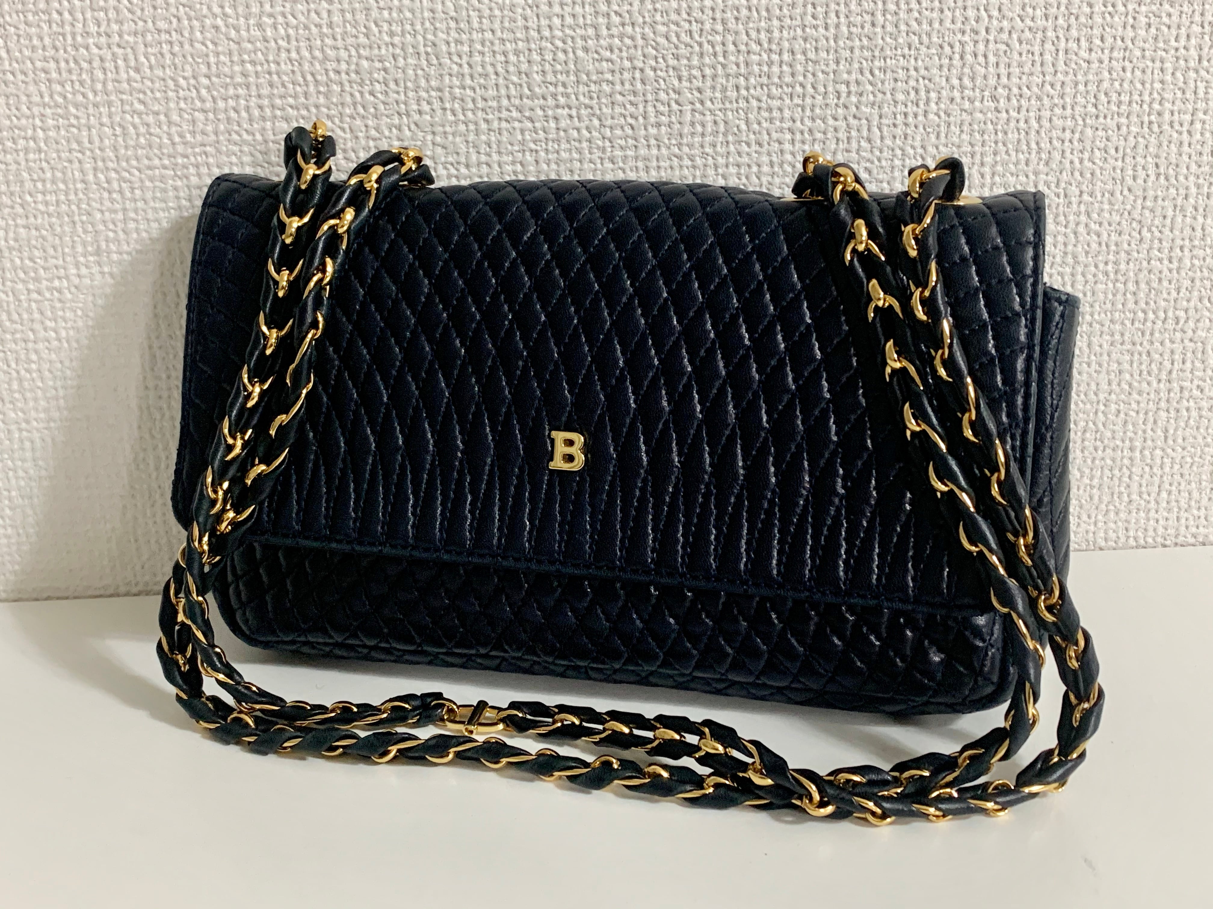 BALLY　バリー　チェーン　ミニショルダーバッグ　レザーバッグ　ヴィンテージ