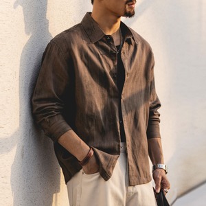 Old-fashioned long-sleeved shirt(VE051)