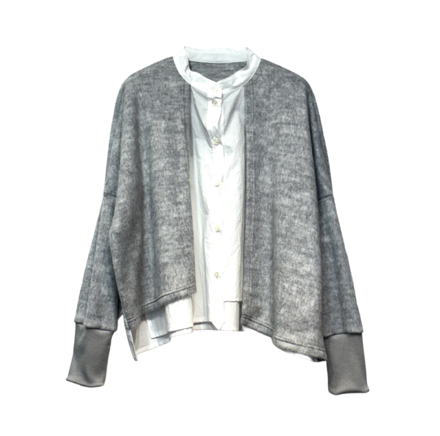 【新作】ペーパータフタワッシャーブラウス【260-1121】Paper Washer Blouse